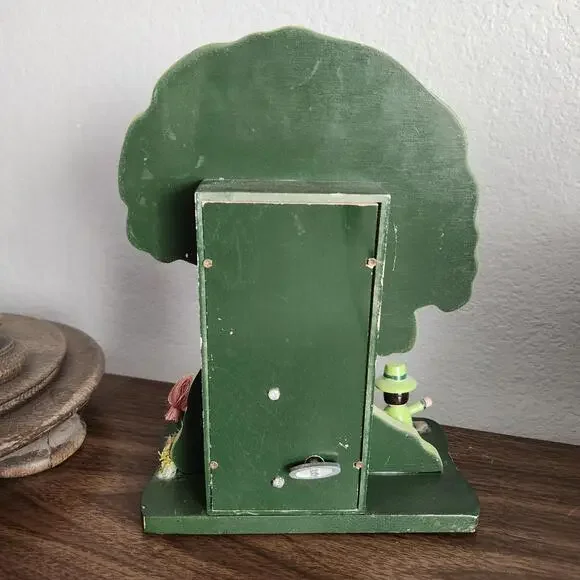 Vintage Schmid Music Box Tree When Irish Eyes Are Smiling Spinning Leprechaun